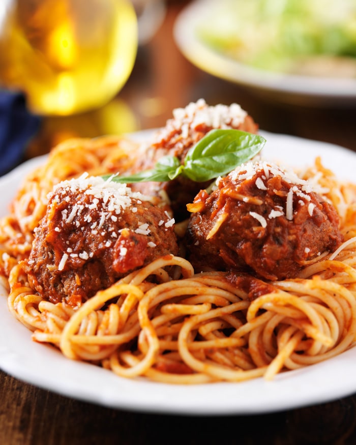Spaghetti with Beef Meatballs